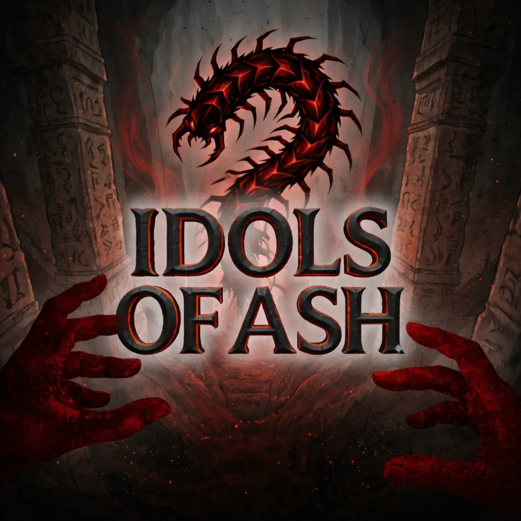 Idols of Ash gameplay showing the dark vertical descent